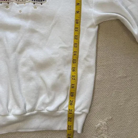 Vintage 90s Patriotic Angel Sweatshirt – M - Picture 6 of 7